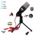 Microfone Condensador P2 com Tripé KP-917 - Knup